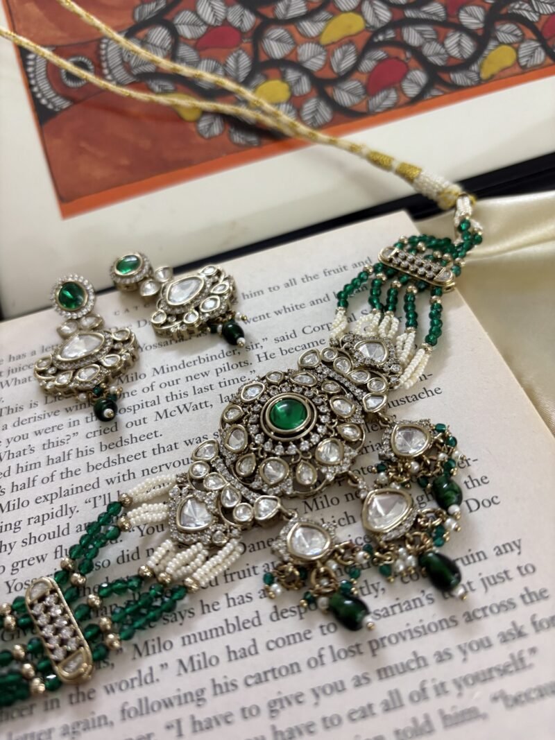 Simran Polki Choker Set - Image 8