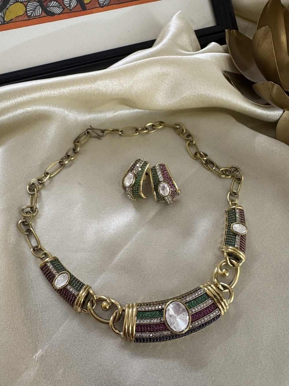 Nova Polki Necklace set