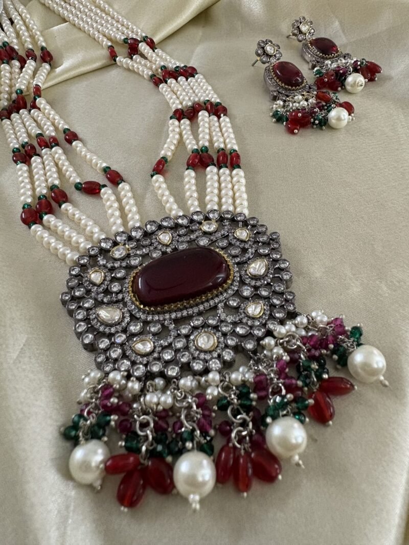 Eliana Polki Necklace set - Image 8