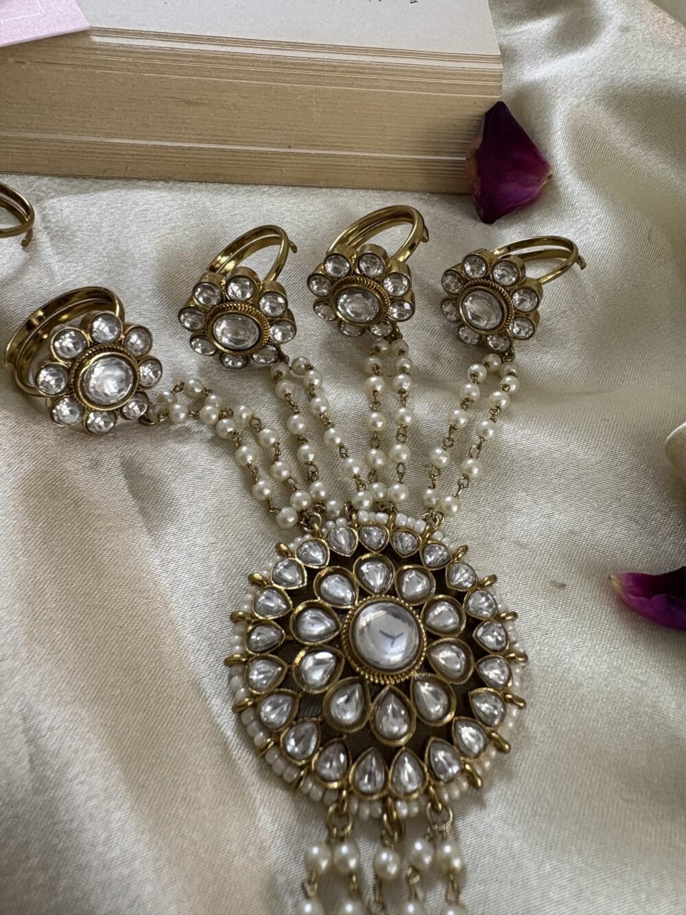 Ananya Polki Kundan Hathphool - Image 3
