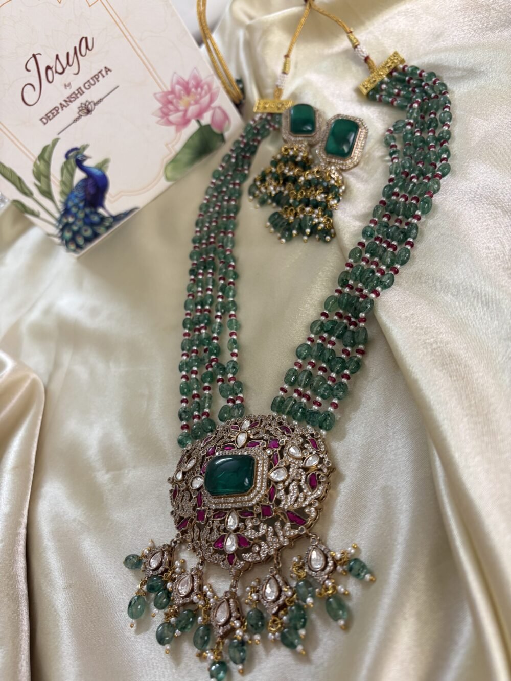 Kaira Polki Necklace set - Image 4