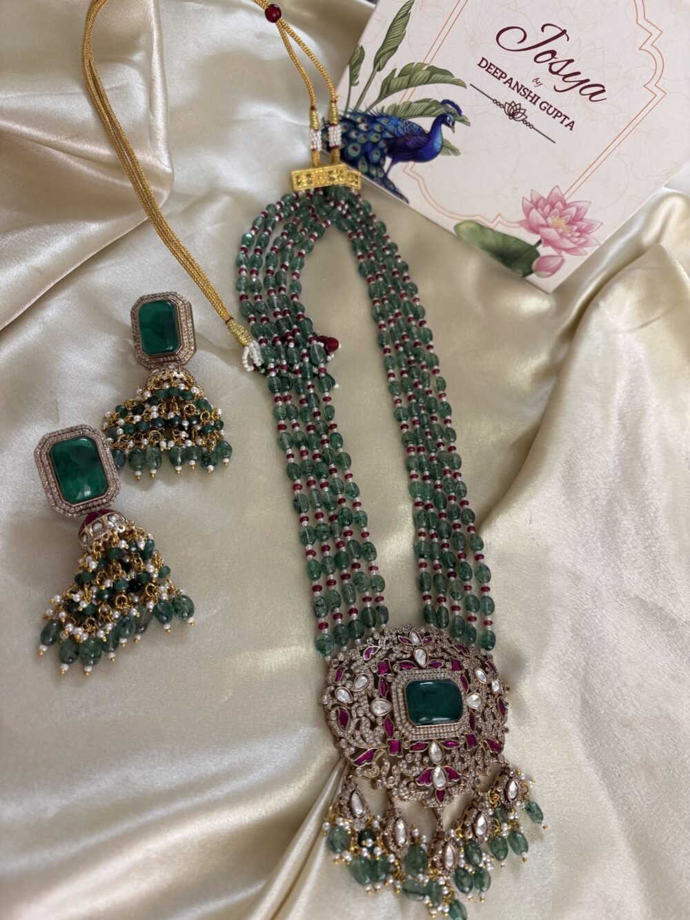 Kaira Polki Necklace set - Image 8