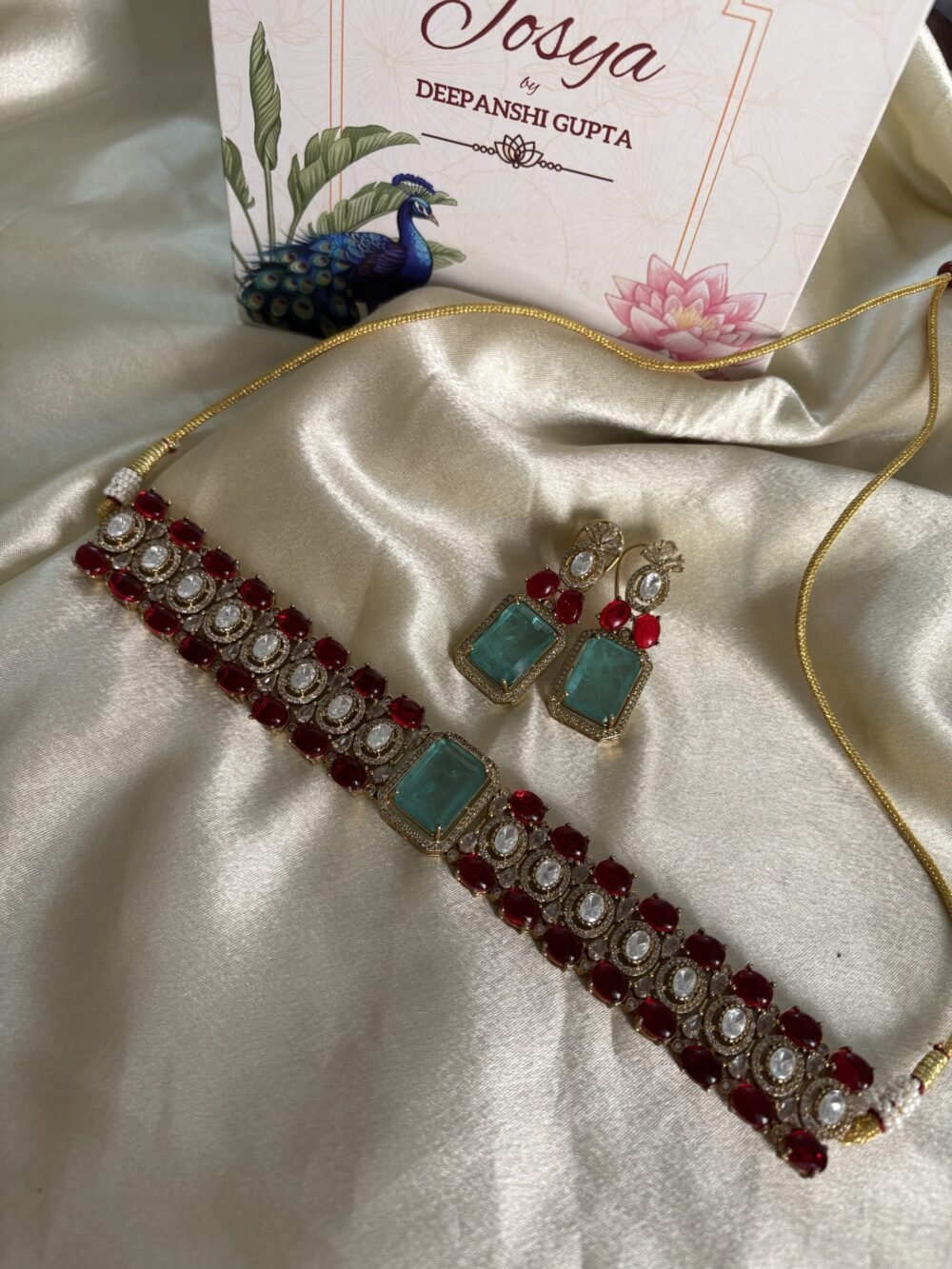 Isha Polki Choker Set - Image 7