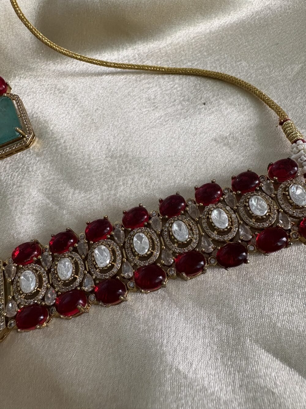 Isha Polki Choker Set - Image 4