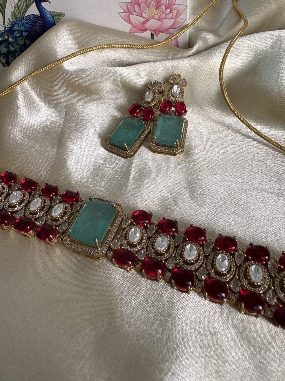 Isha Polki Choker Set - Image 8