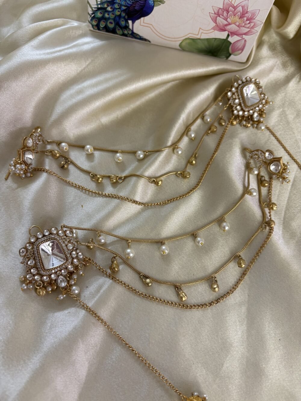 Sajna Hairchain Earrings - Image 2