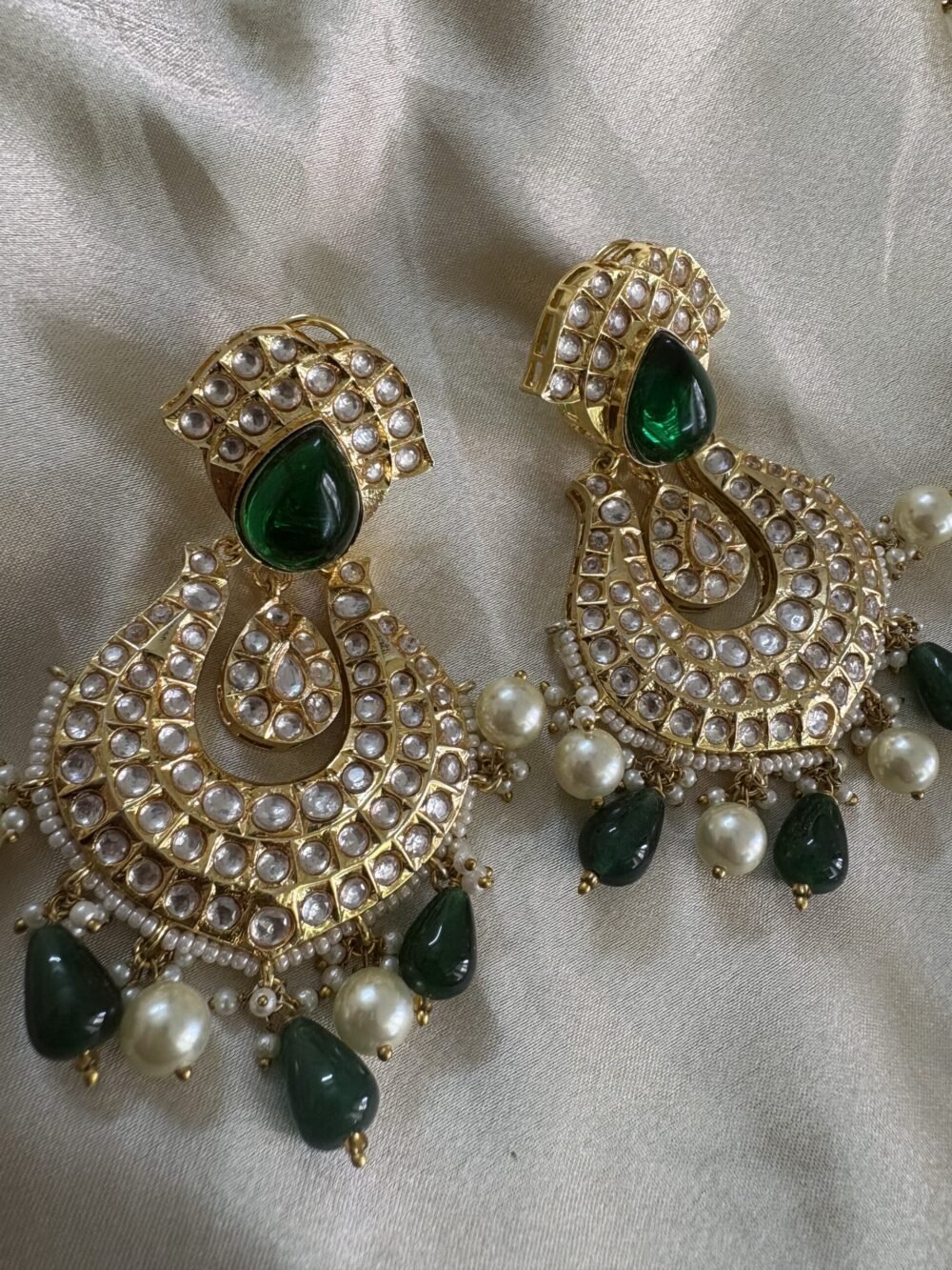 Adya Polki Bridal Necklace Set - Image 6