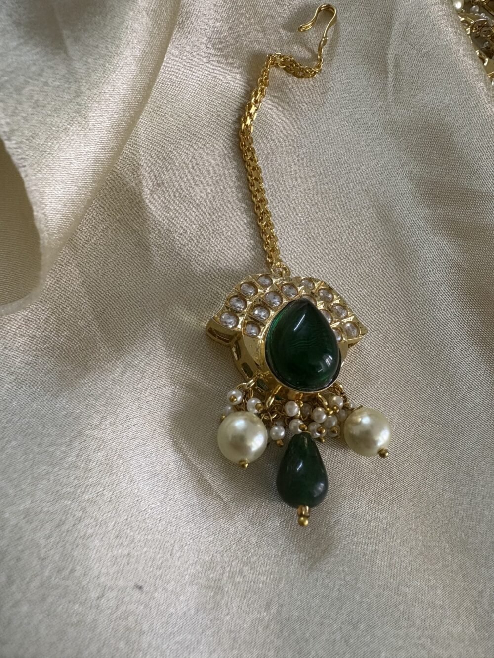 Adya Polki Bridal Necklace Set - Image 8