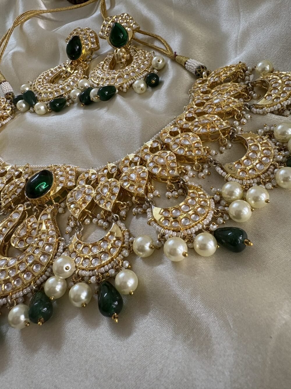 Adya Polki Bridal Necklace Set - Image 9