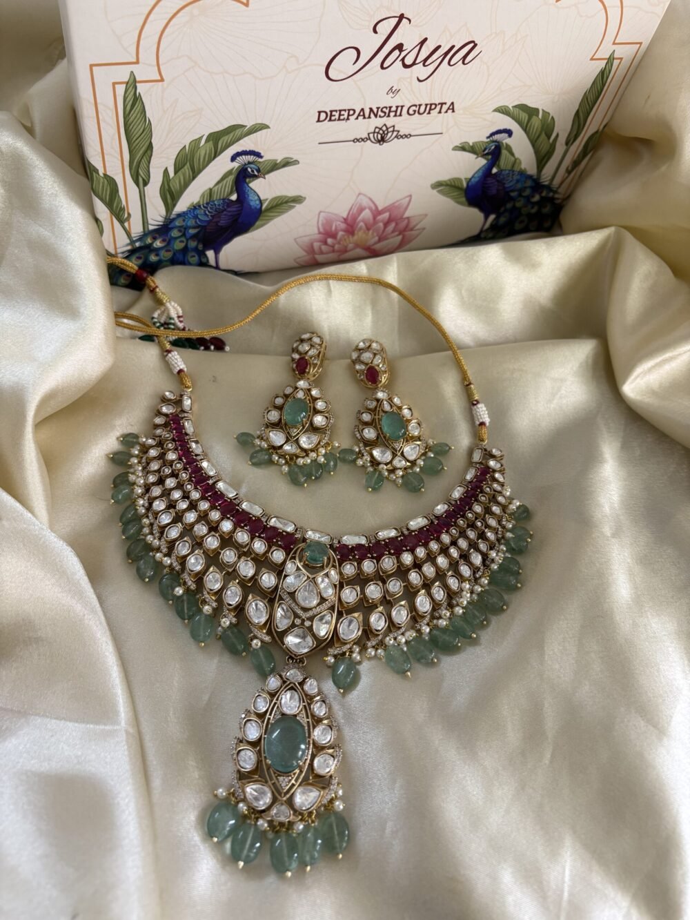 Aachal Polki Necklace Set