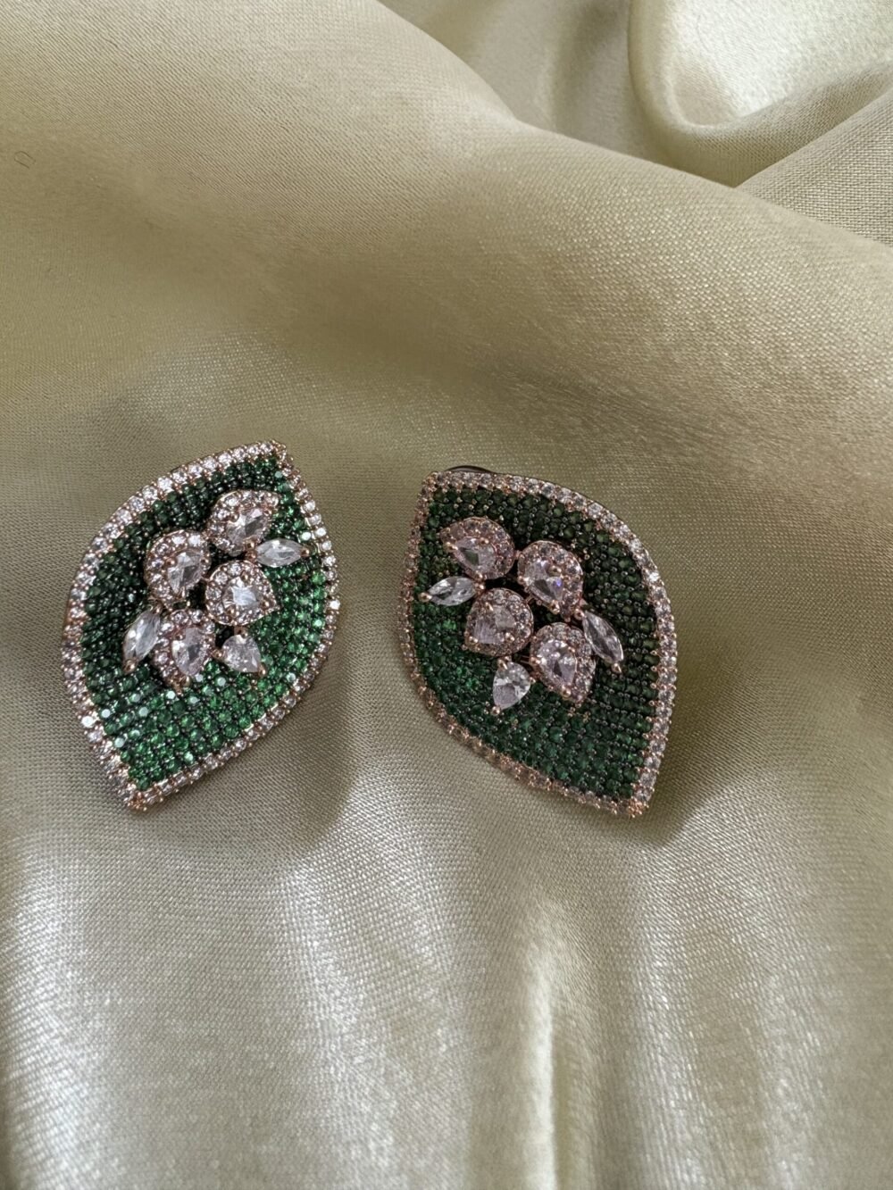 Amelia Stud earrings (Emerald) - Image 2