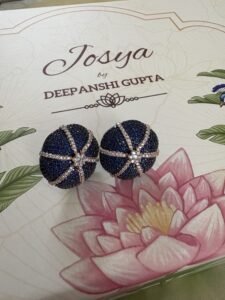 Hazel Stud earrings (Blue sapphire)