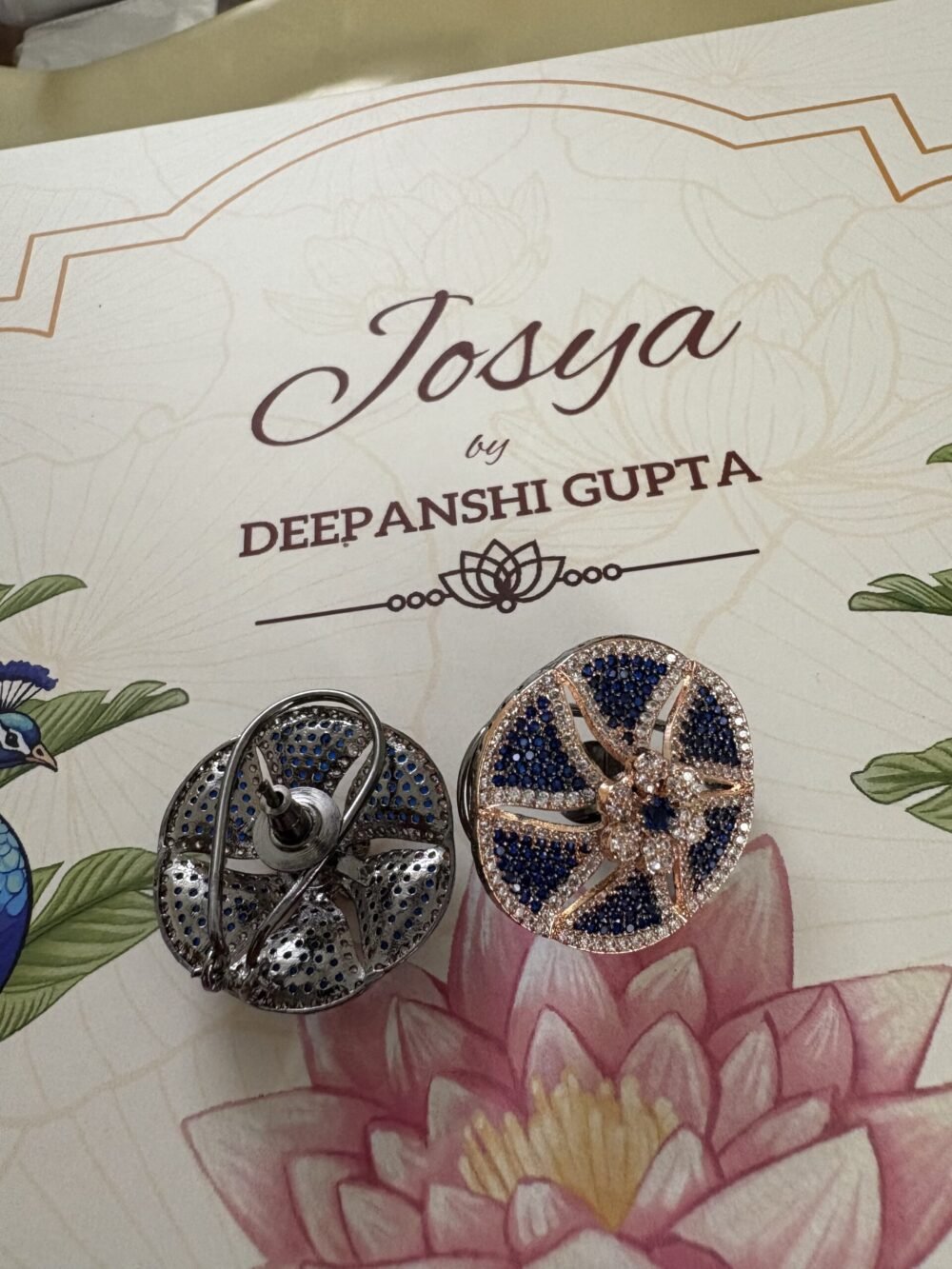 Isla Stud earrings (Blue sapphire) - Image 3