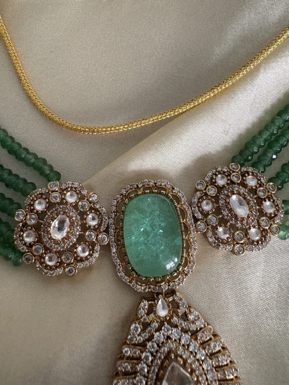 Asma Polki Choker Set - Image 3