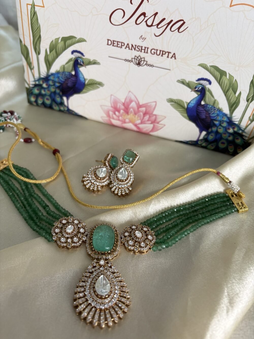 Asma Polki Choker Set - Image 7