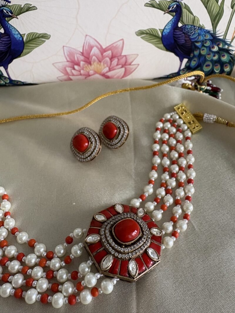 Moksha Polki Choker Set - Image 8