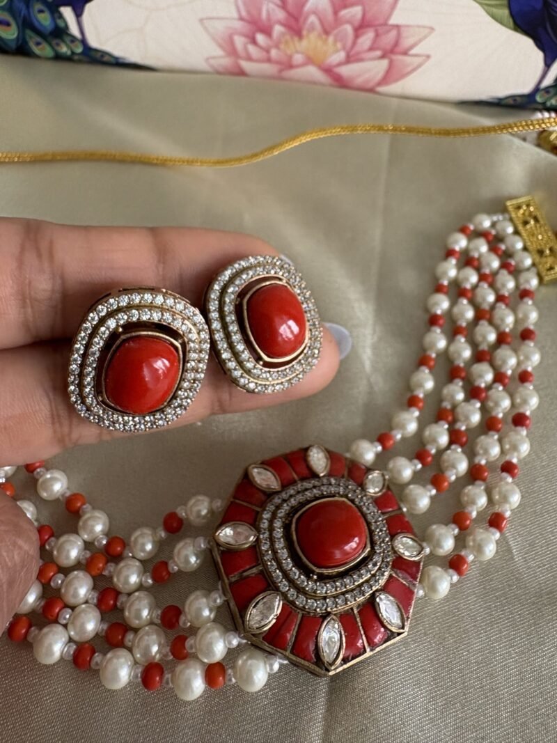 Moksha Polki Choker Set - Image 5