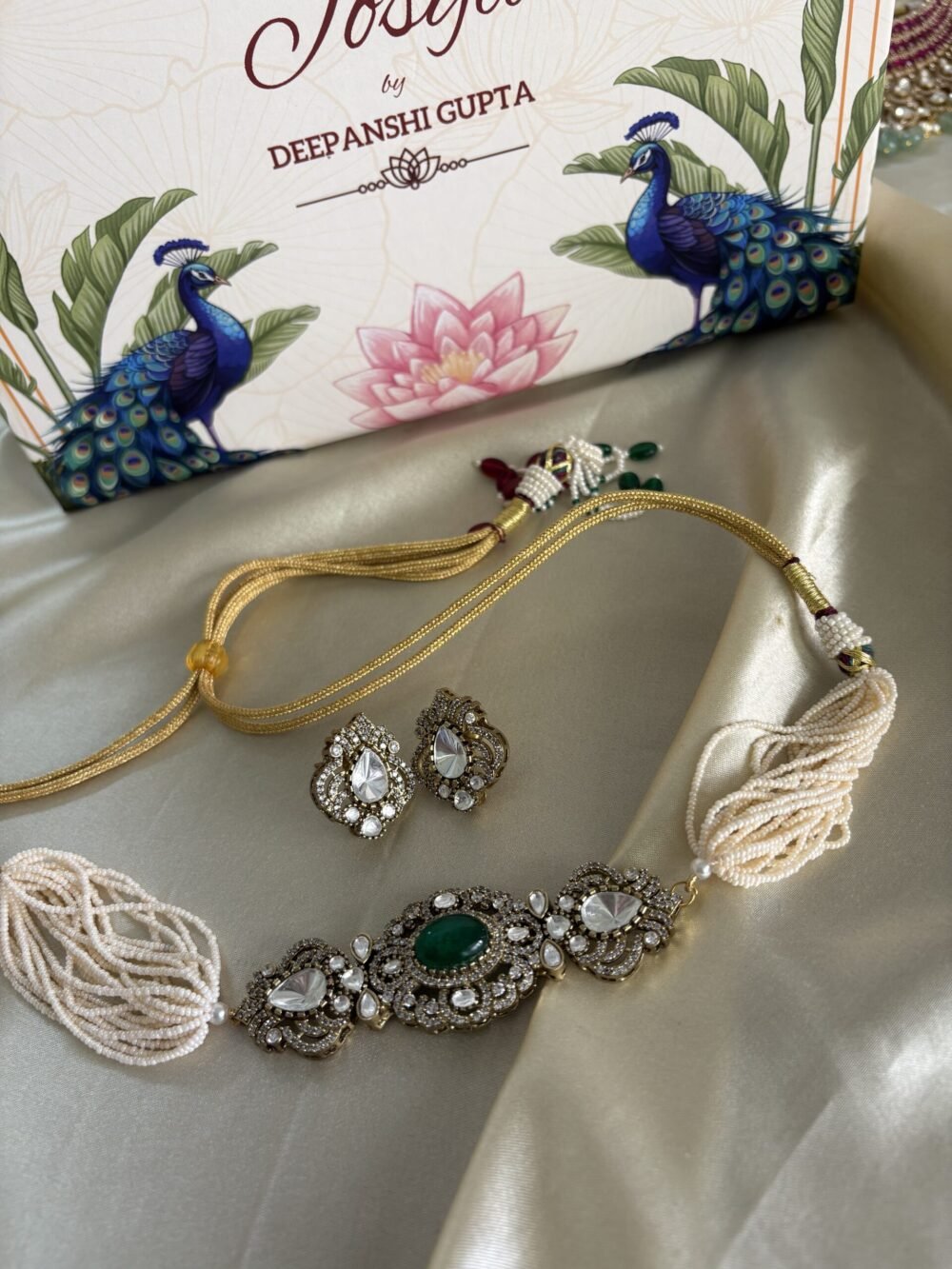 Heer Polki Choker Set - Image 8