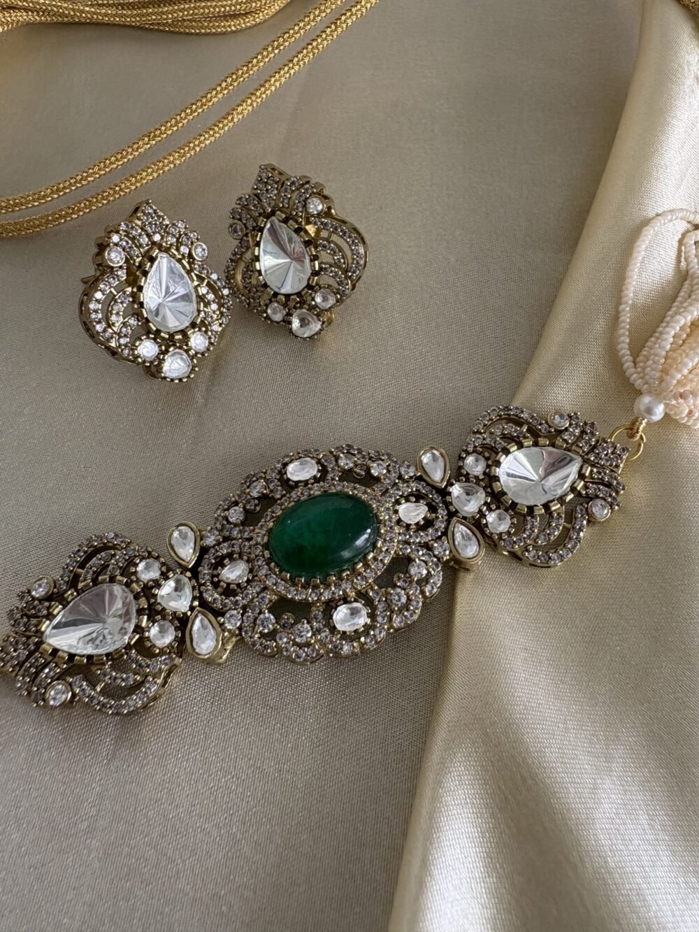 Heer Polki Choker Set - Image 2