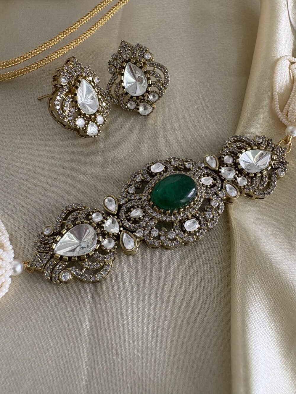Heer Polki Choker Set - Image 3