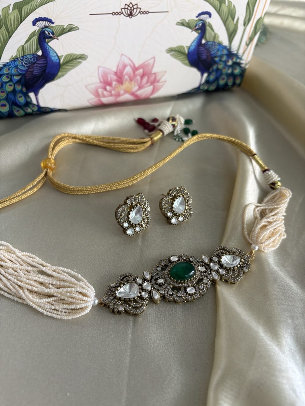 Heer Polki Choker Set - Image 7