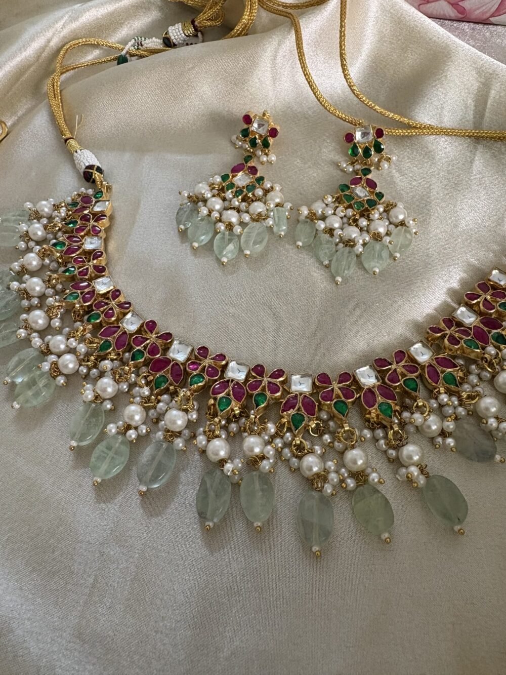 Atika Kundan Necklace Set - Image 2