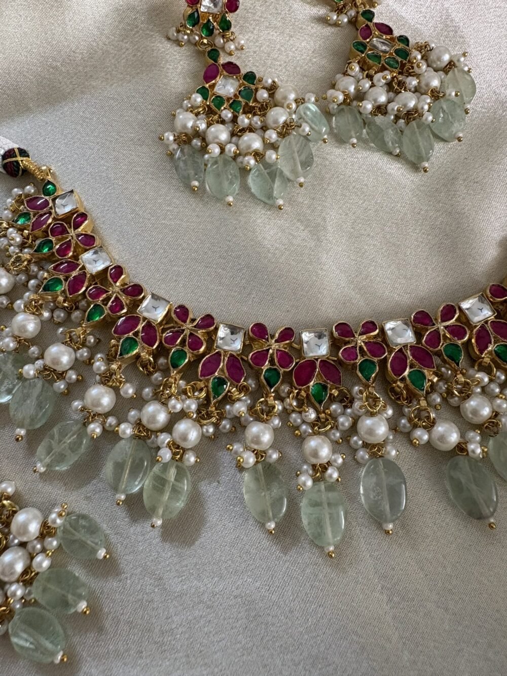Atika Kundan Necklace Set - Image 3