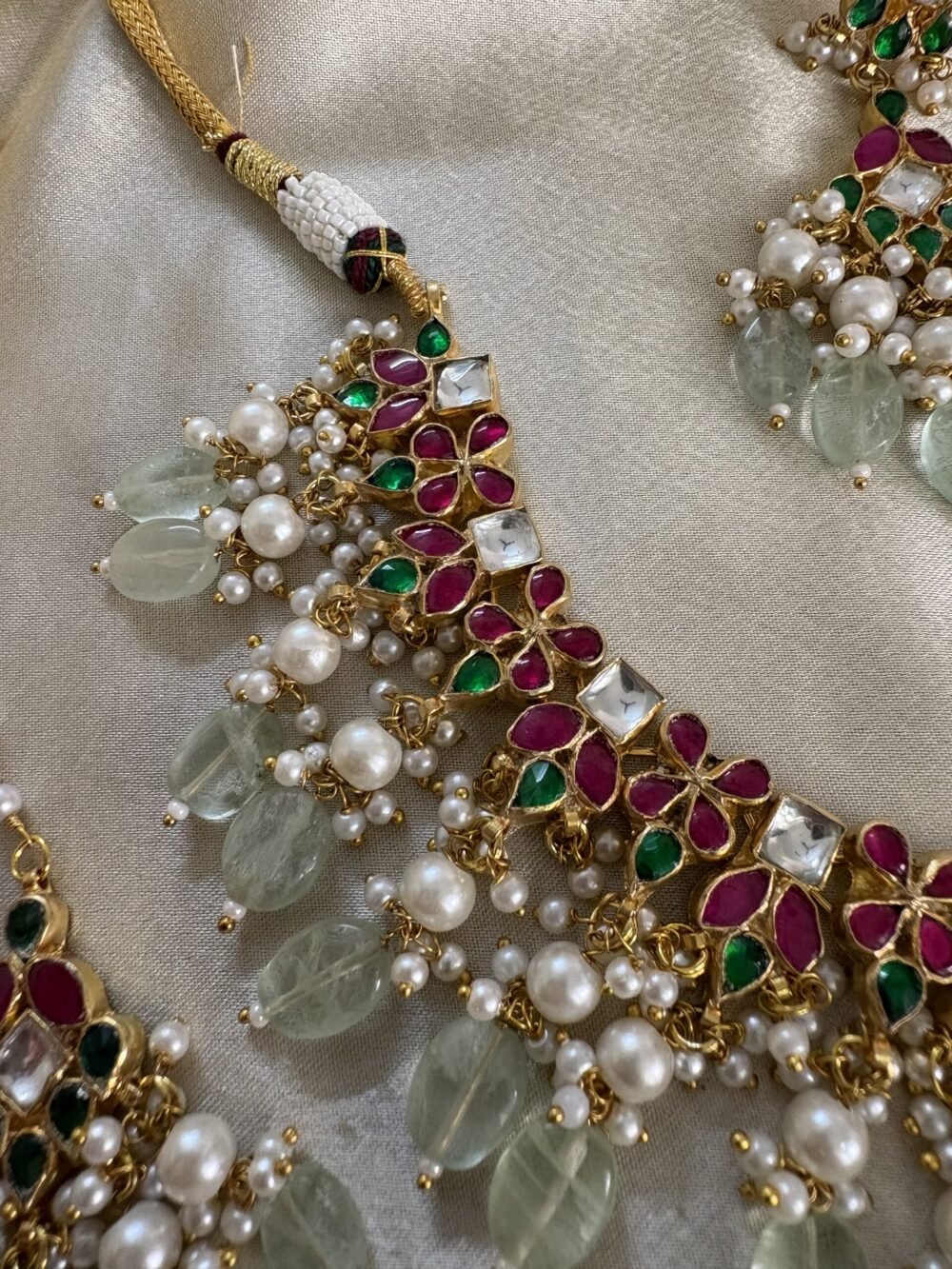 Atika Kundan Necklace Set - Image 4