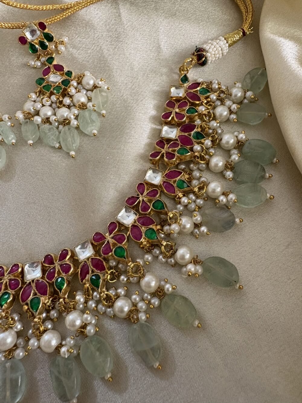 Atika Kundan Necklace Set - Image 5