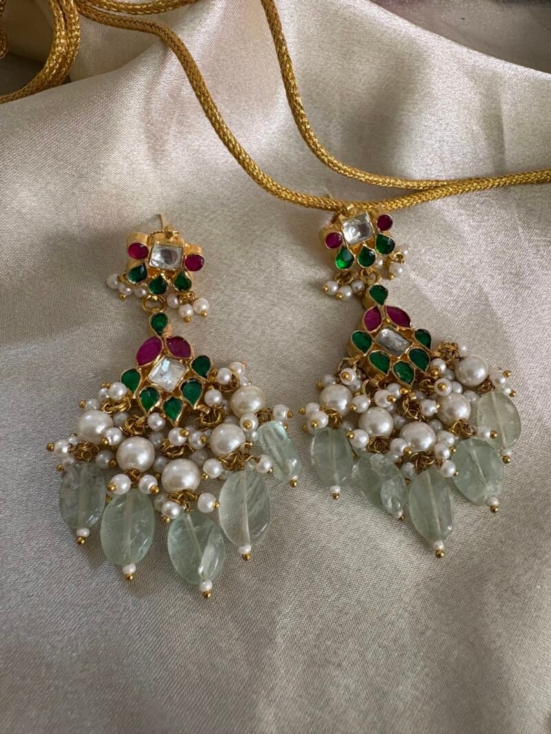 Atika Kundan Necklace Set - Image 6