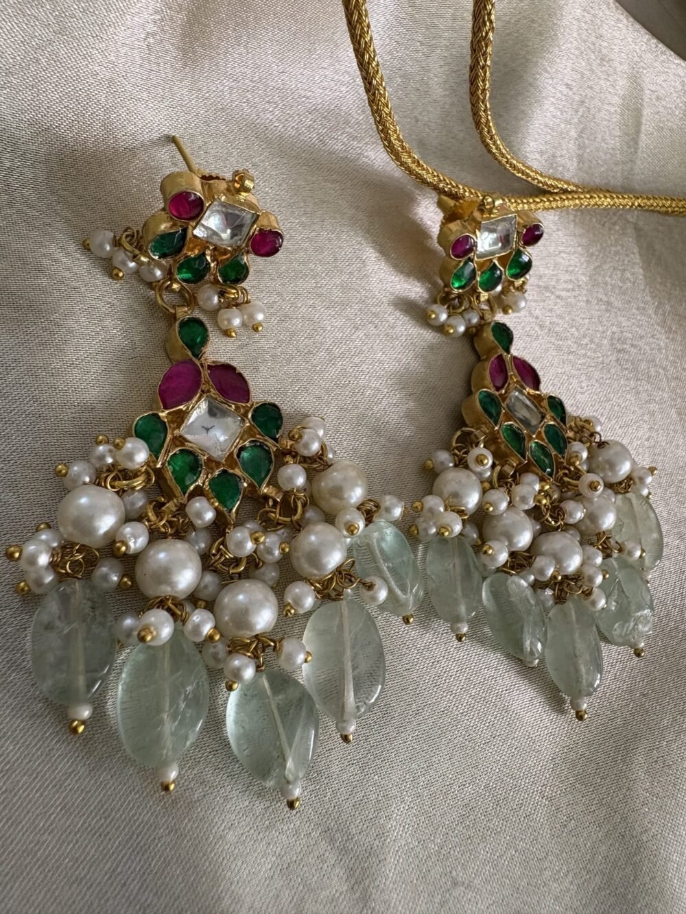 Atika Kundan Necklace Set - Image 7