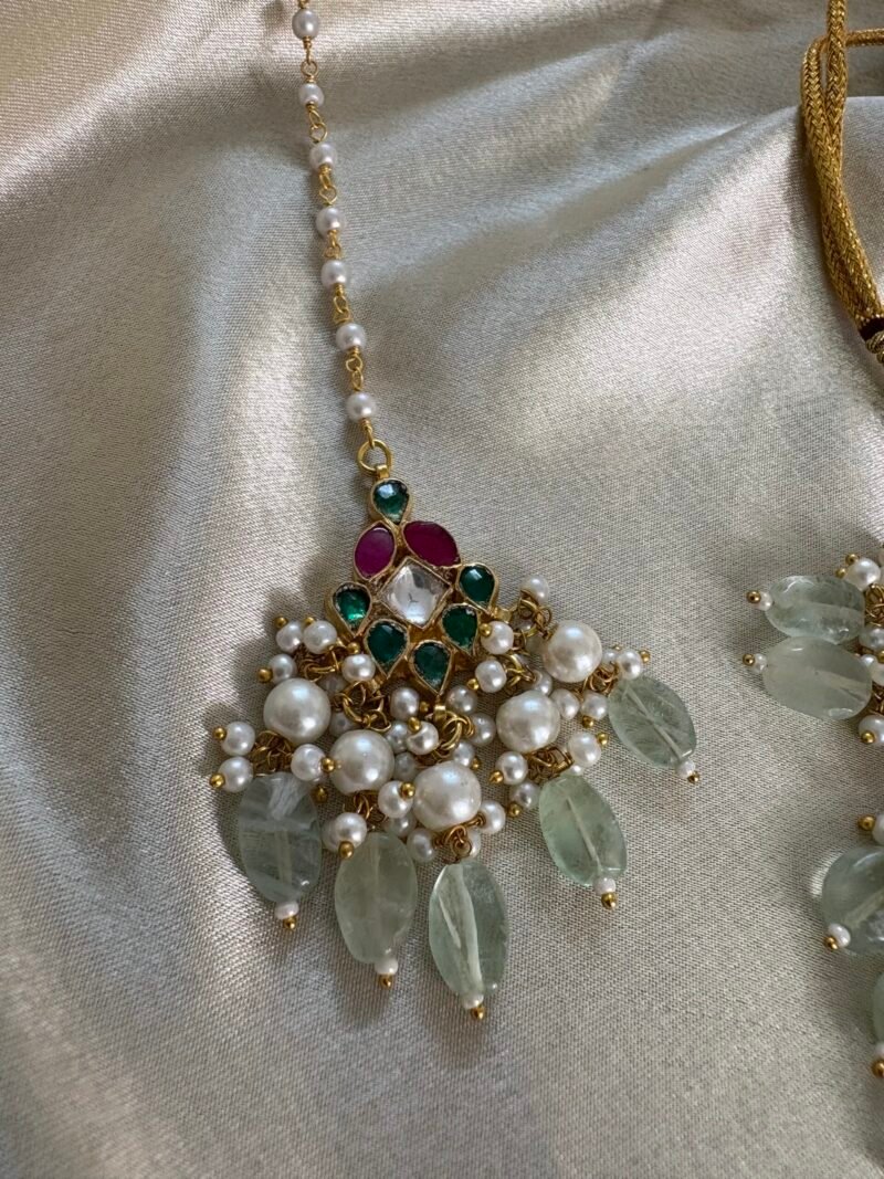 Atika Kundan Necklace Set - Image 9