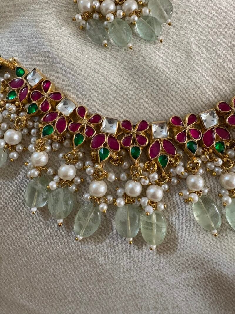 Atika Kundan Necklace Set - Image 10