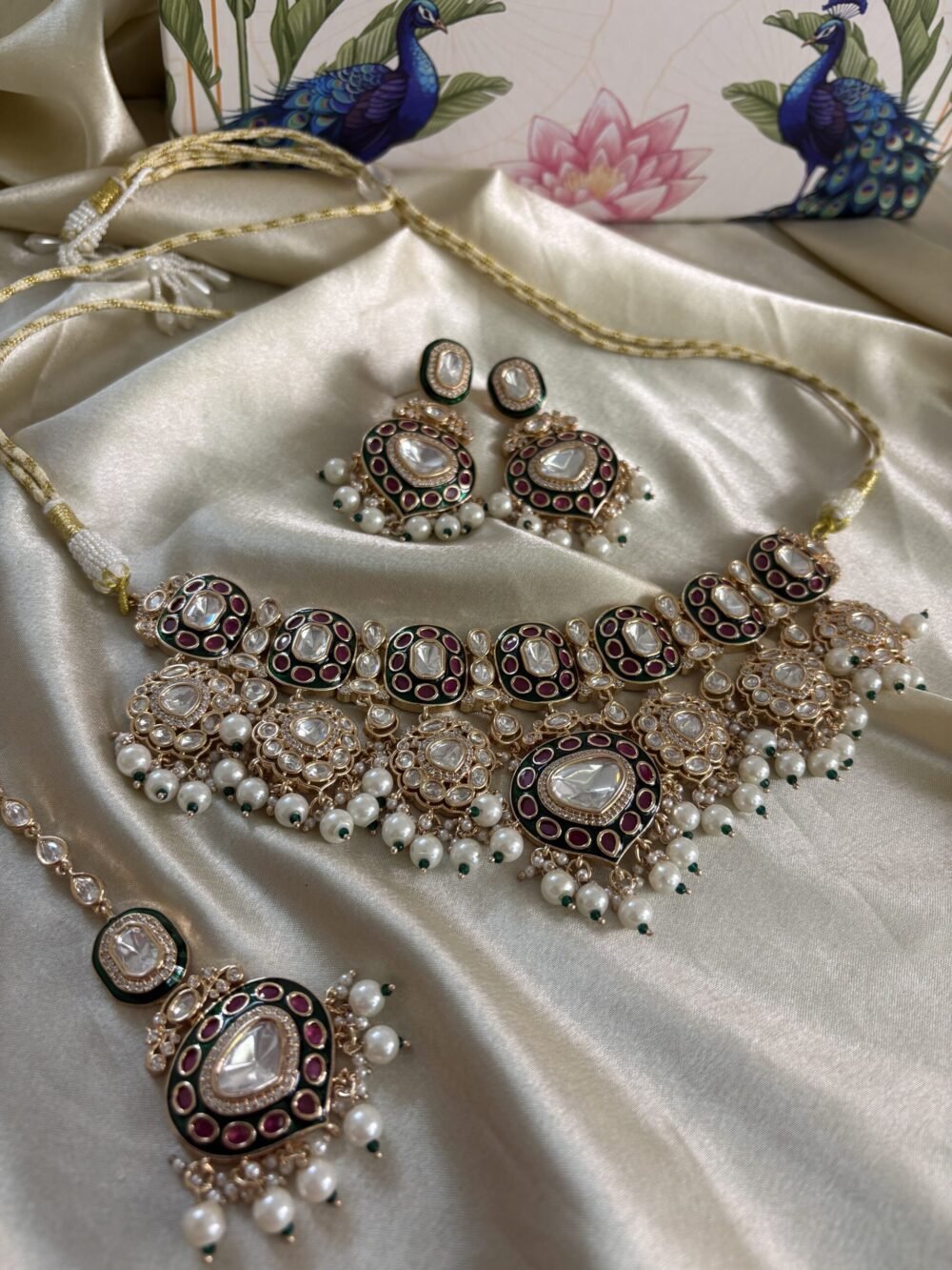 Ayana Polki Bridal Choker Set - Image 2