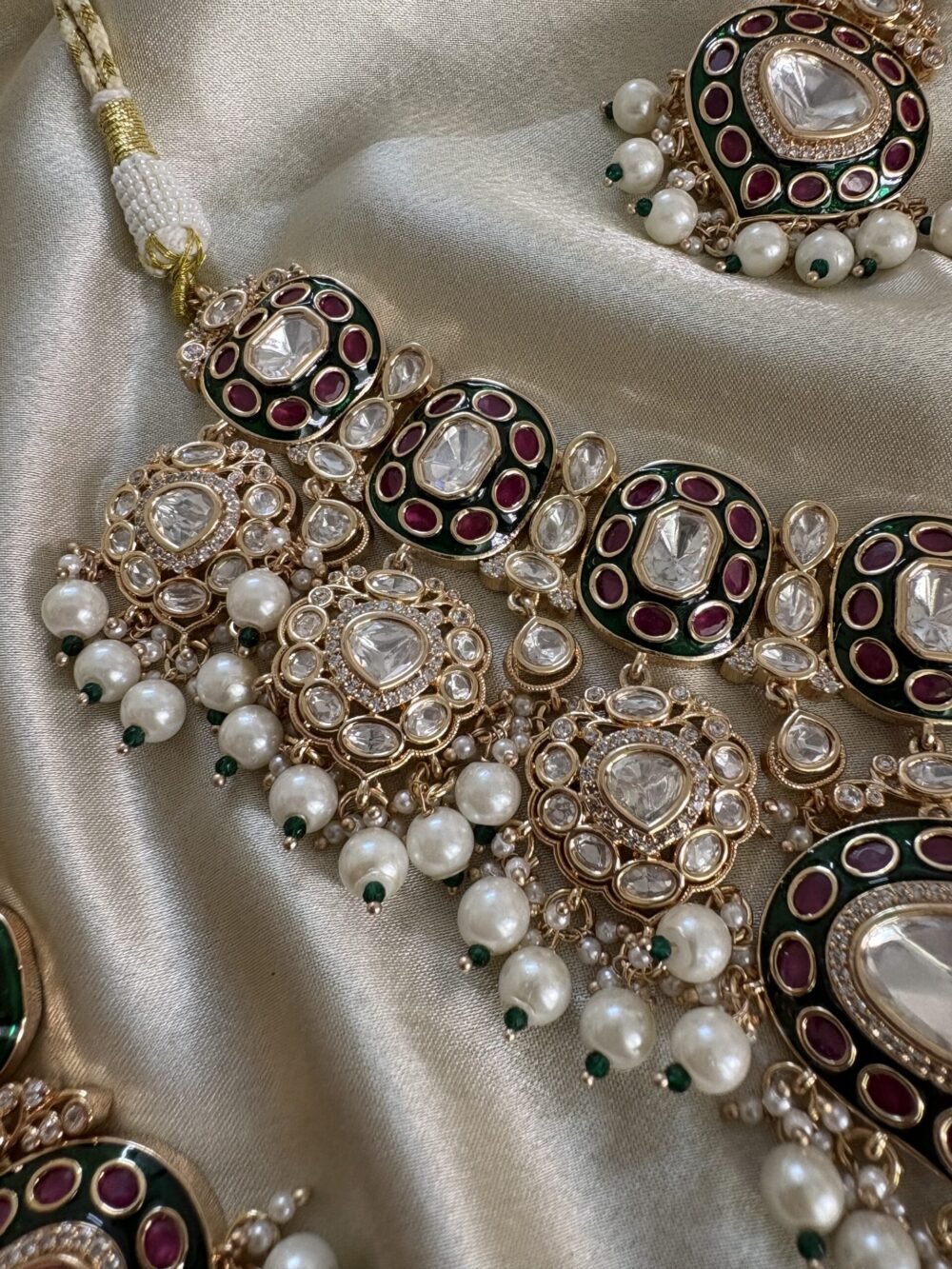 Ayana Polki Bridal Choker Set - Image 4