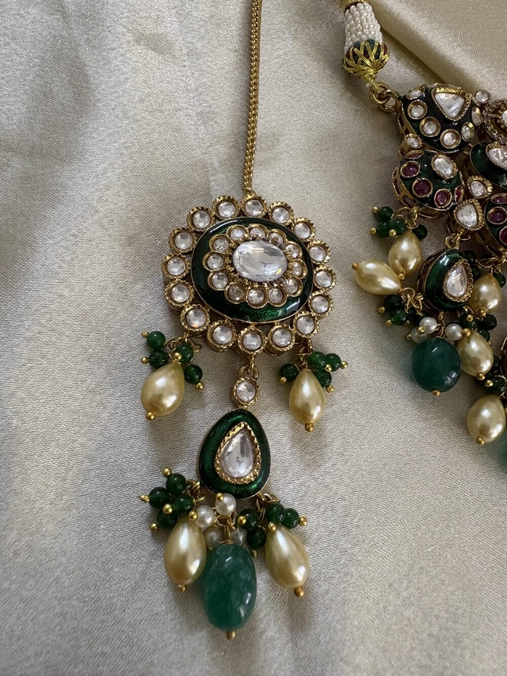 Ragni Polki Bridal Choker Set - Image 8