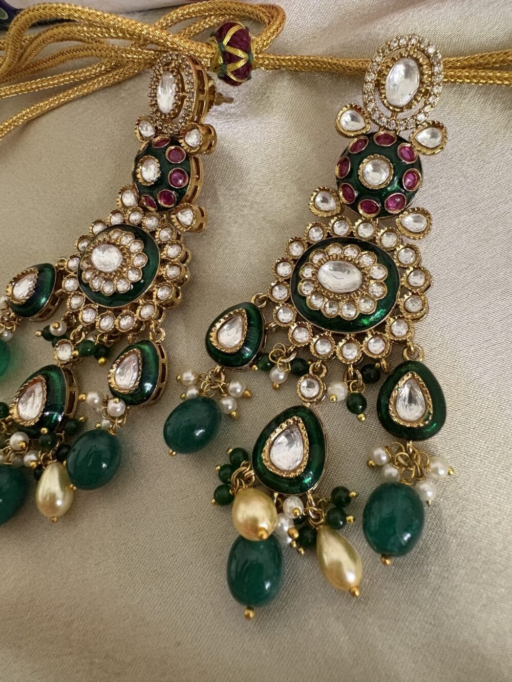 Ragni Polki Bridal Choker Set - Image 9