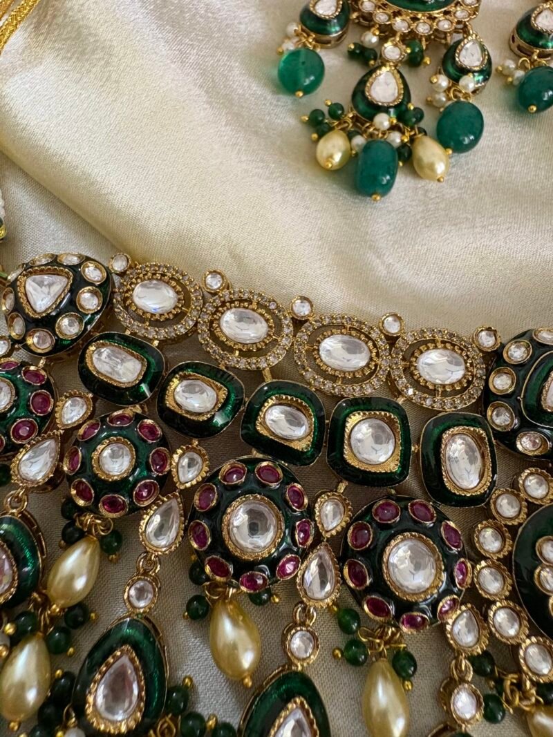 Ragni Polki Bridal Choker Set - Image 10