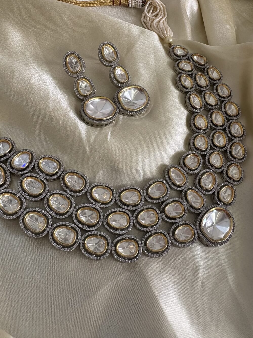 Charvi Polki Necklace Set - Image 4