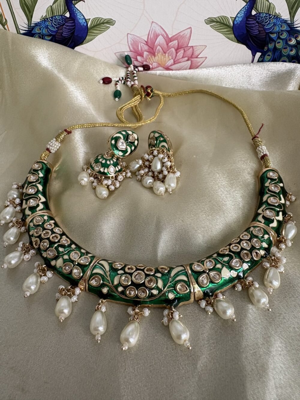 Ishita Polki Necklace set - Image 2