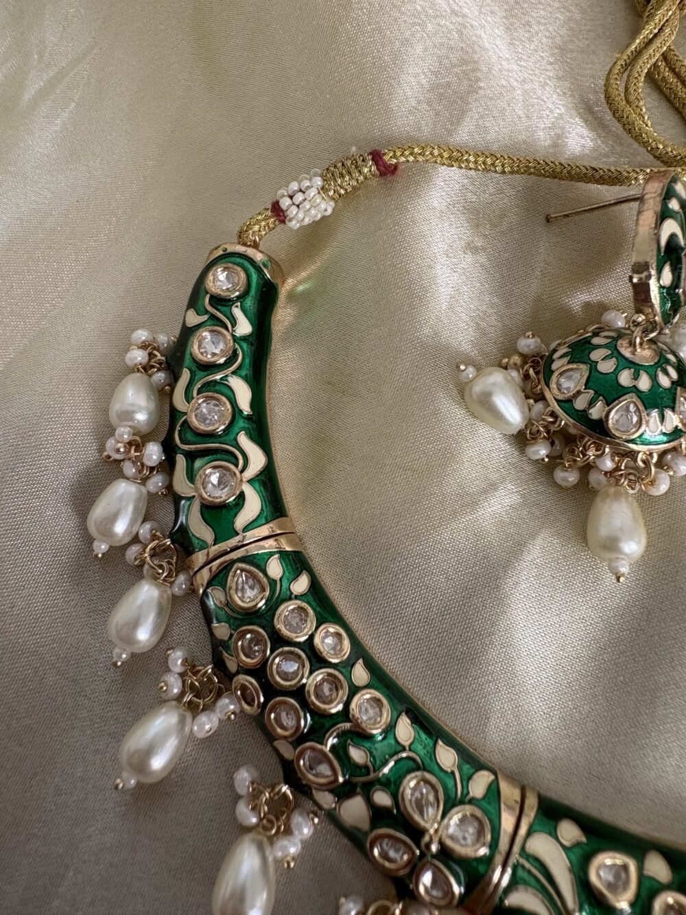 Ishita Polki Necklace set - Image 3