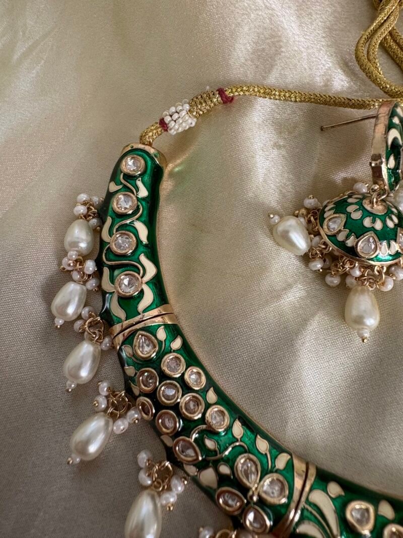 Ishita Polki Necklace set - Image 3