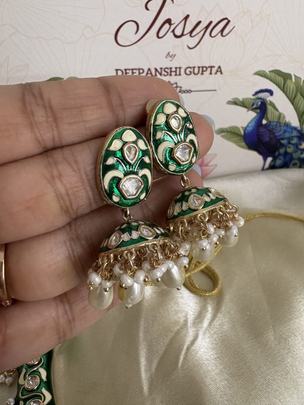 Ishita Polki Necklace set - Image 4