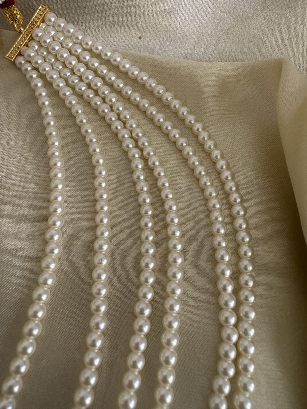 Janhavi Long Polki Necklace set - Image 3