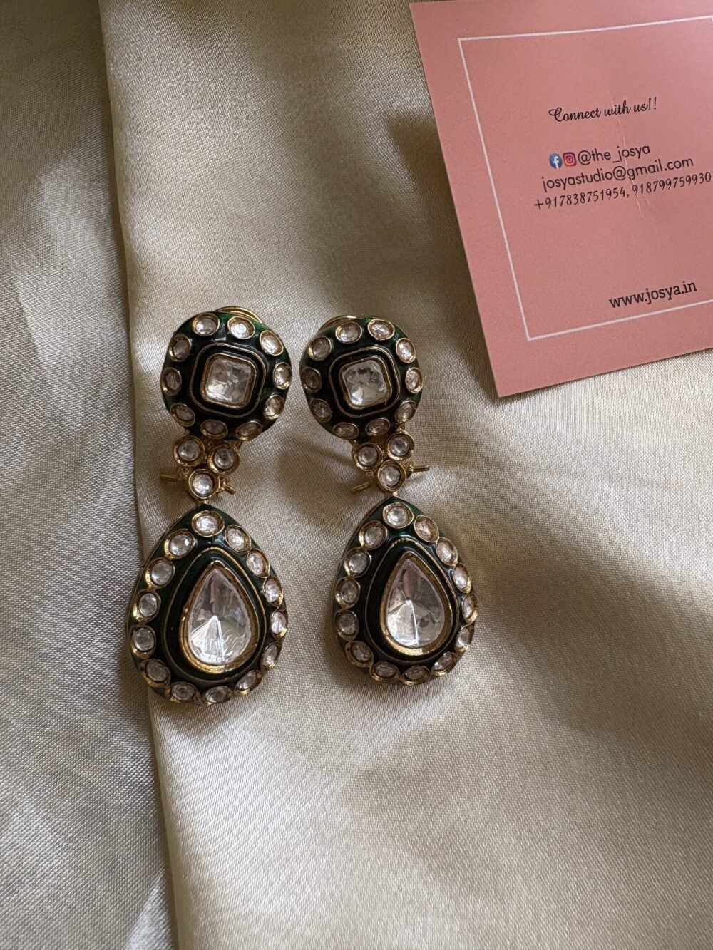 Ishira Polki Earrings - Image 2