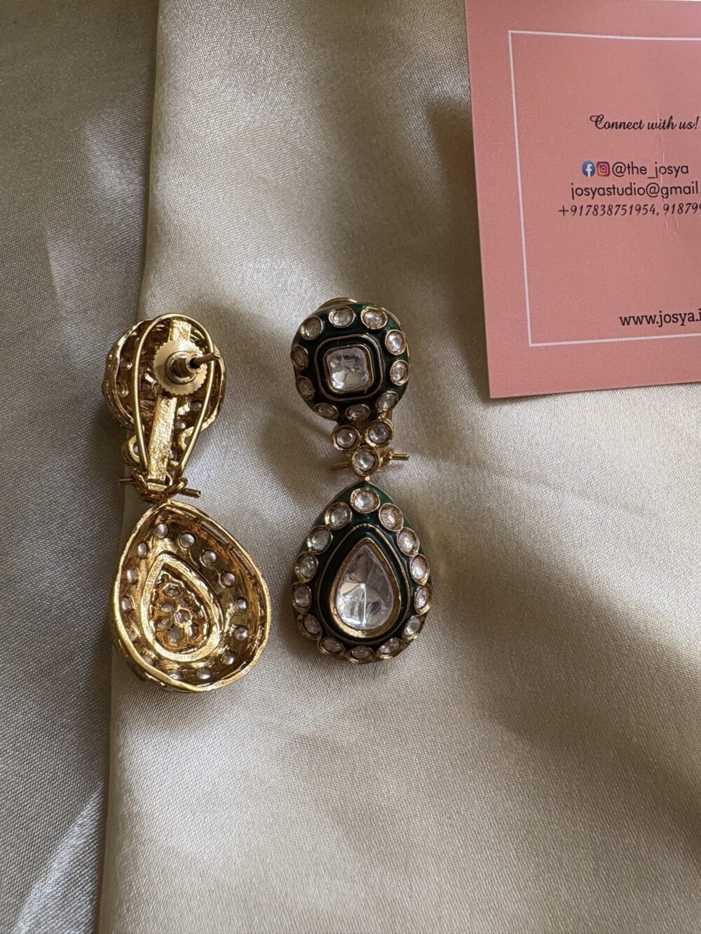 Ishira Polki Earrings - Image 3