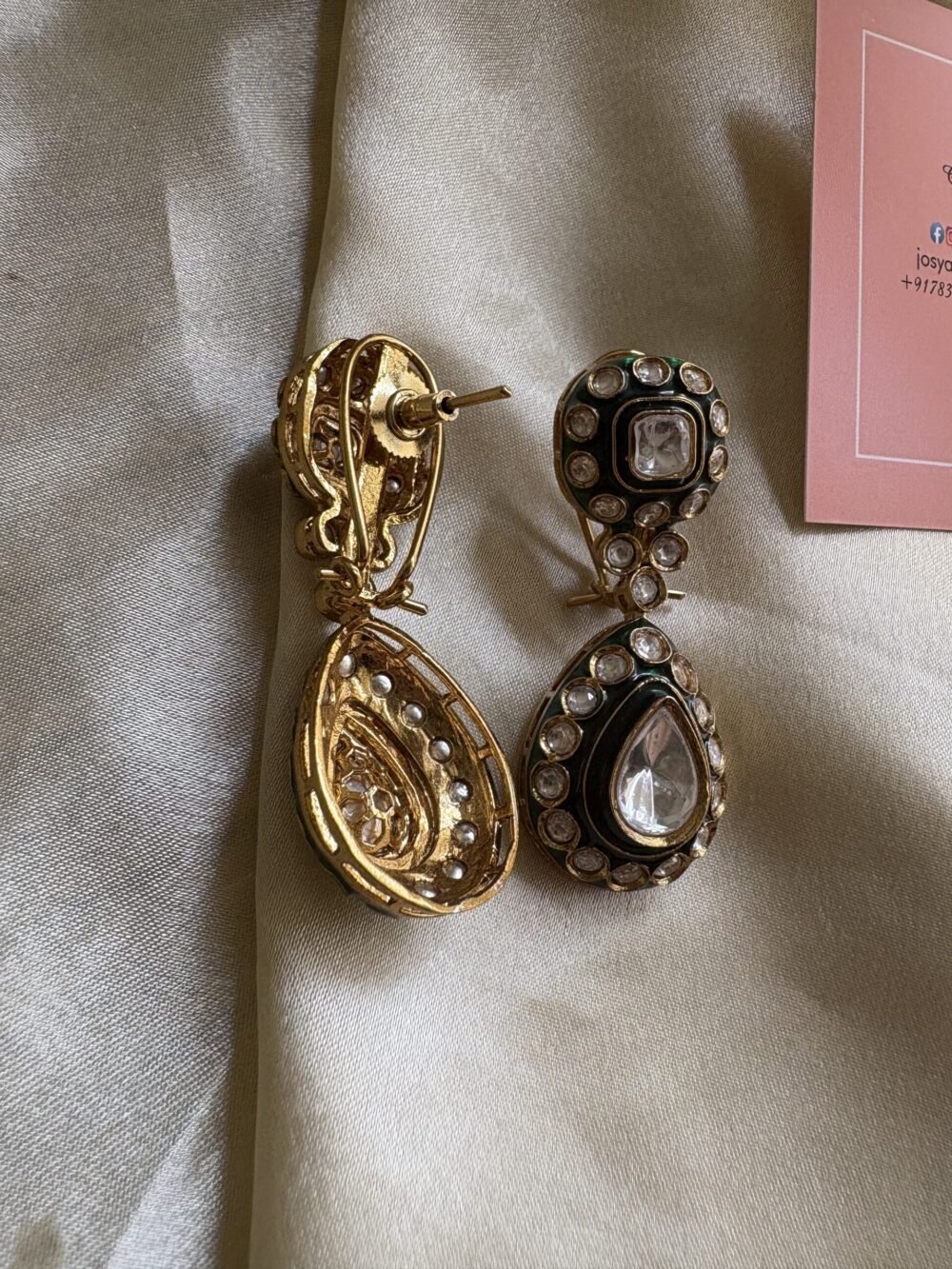 Ishira Polki Earrings - Image 4
