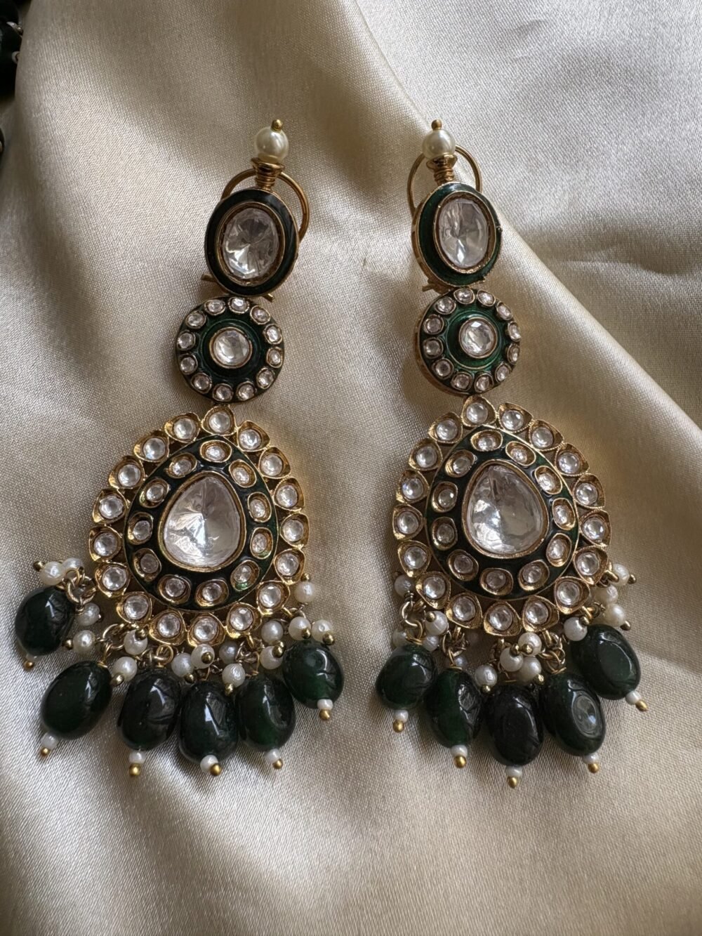 Rutvi Polki Bridal Necklace Set - Image 7
