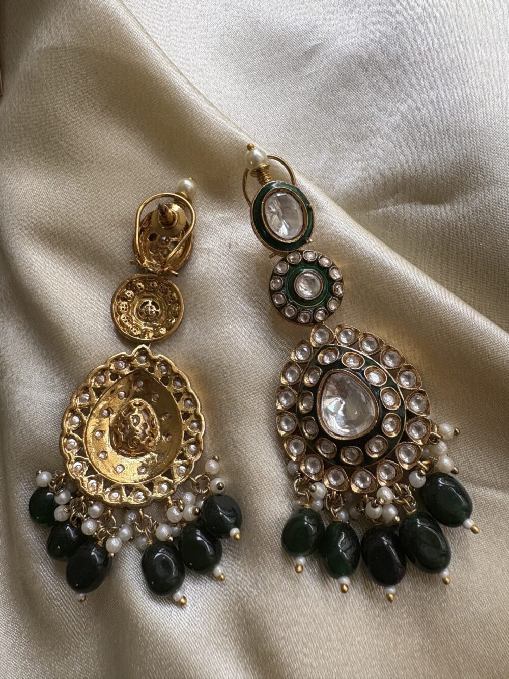 Rutvi Polki Bridal Necklace Set - Image 6