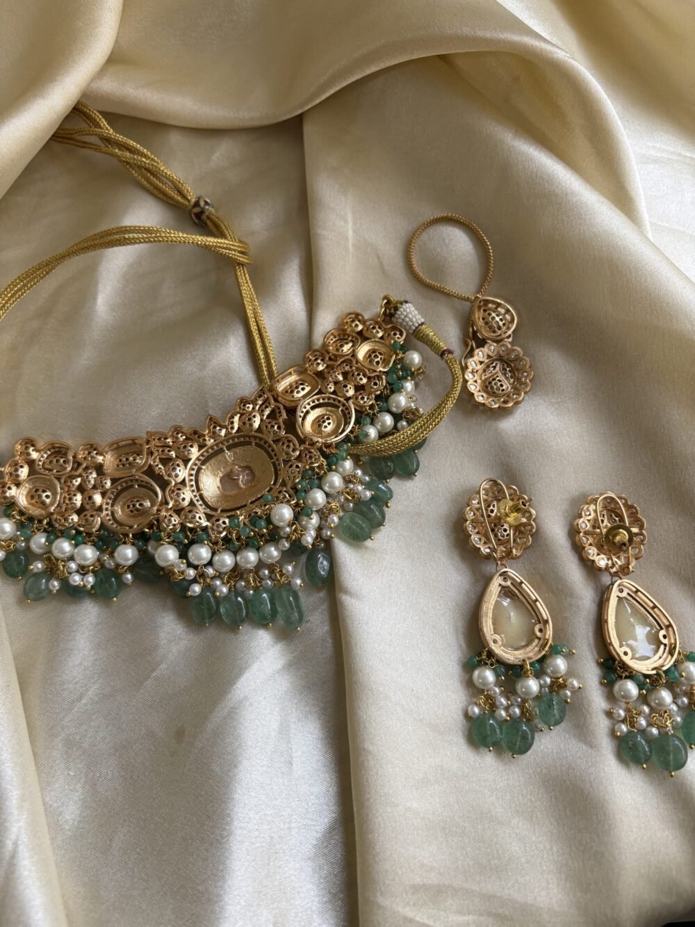 Chahana Polki Choker Set - Image 8